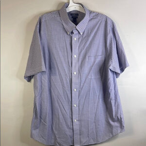 Croft & Barrow Purple Black Button Down Shirt XL